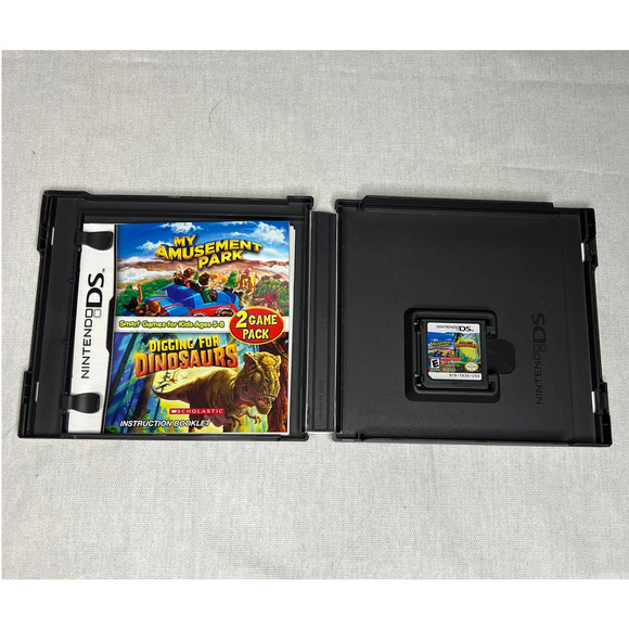 Nintendo DS 2 Game Pack My Amusement Park & Digging For Dinosaurs Kids 5-8 years - Picture 2 of 3